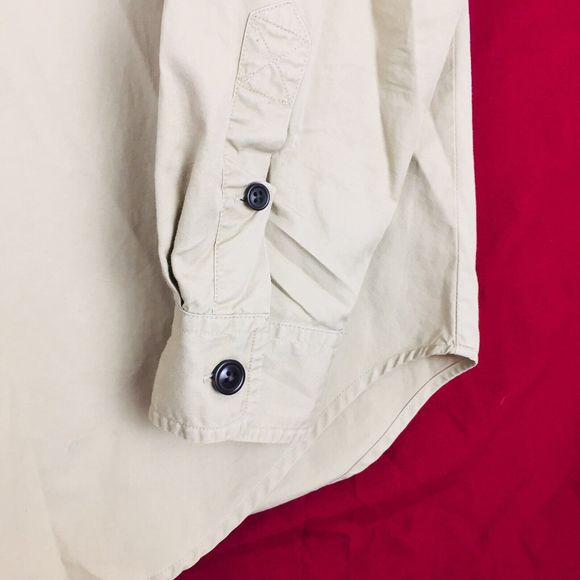 LAUREN RALPH LAUREN Men Beige Button Up Long Sleeve Shirt M LRLMCMLXVII (1967) - Picture 5 of 11